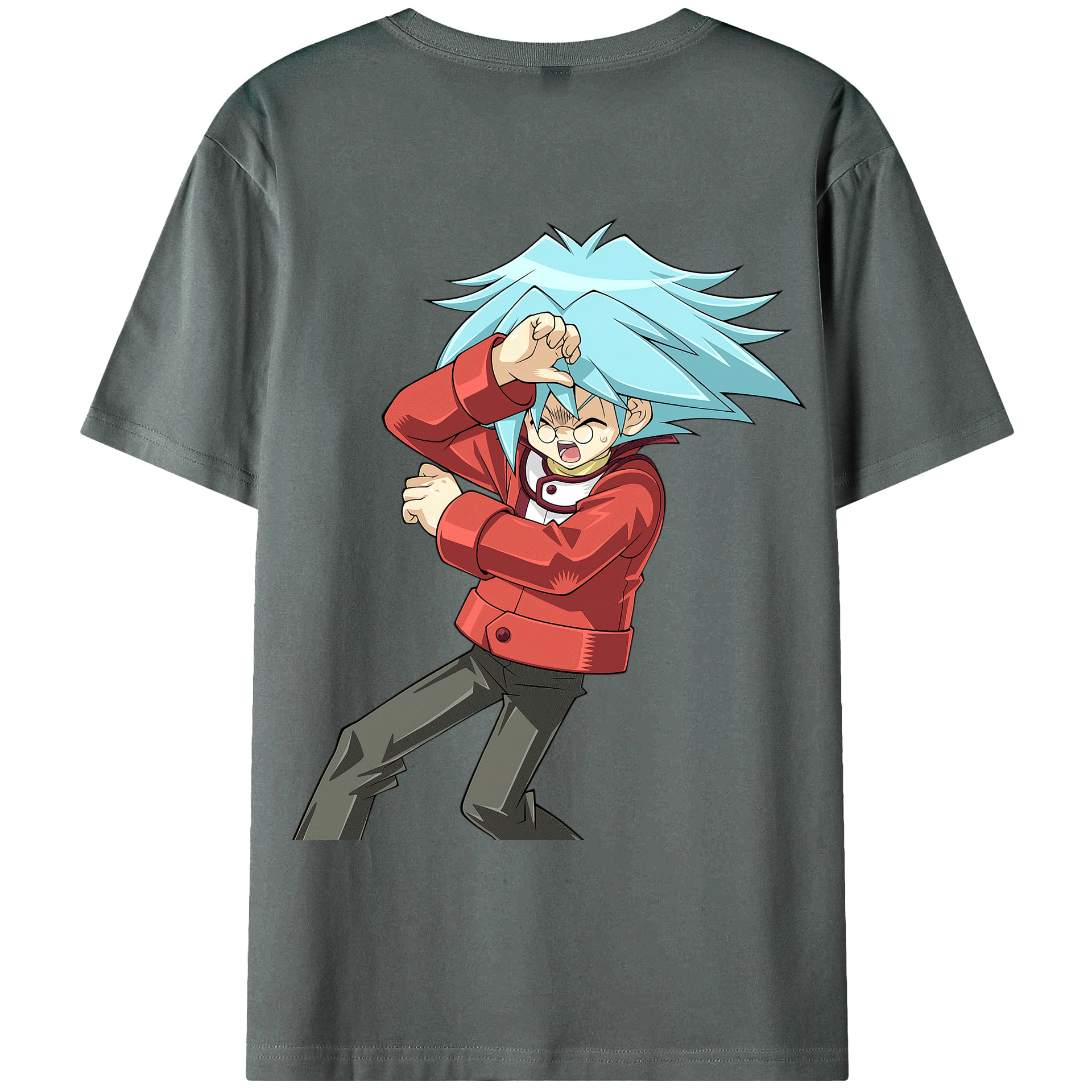（画像用） 遊☆戯☆王 Yu-Gi-Oh! 綿100％ メンズ半袖Tシャツ（バックプリント） 通気性